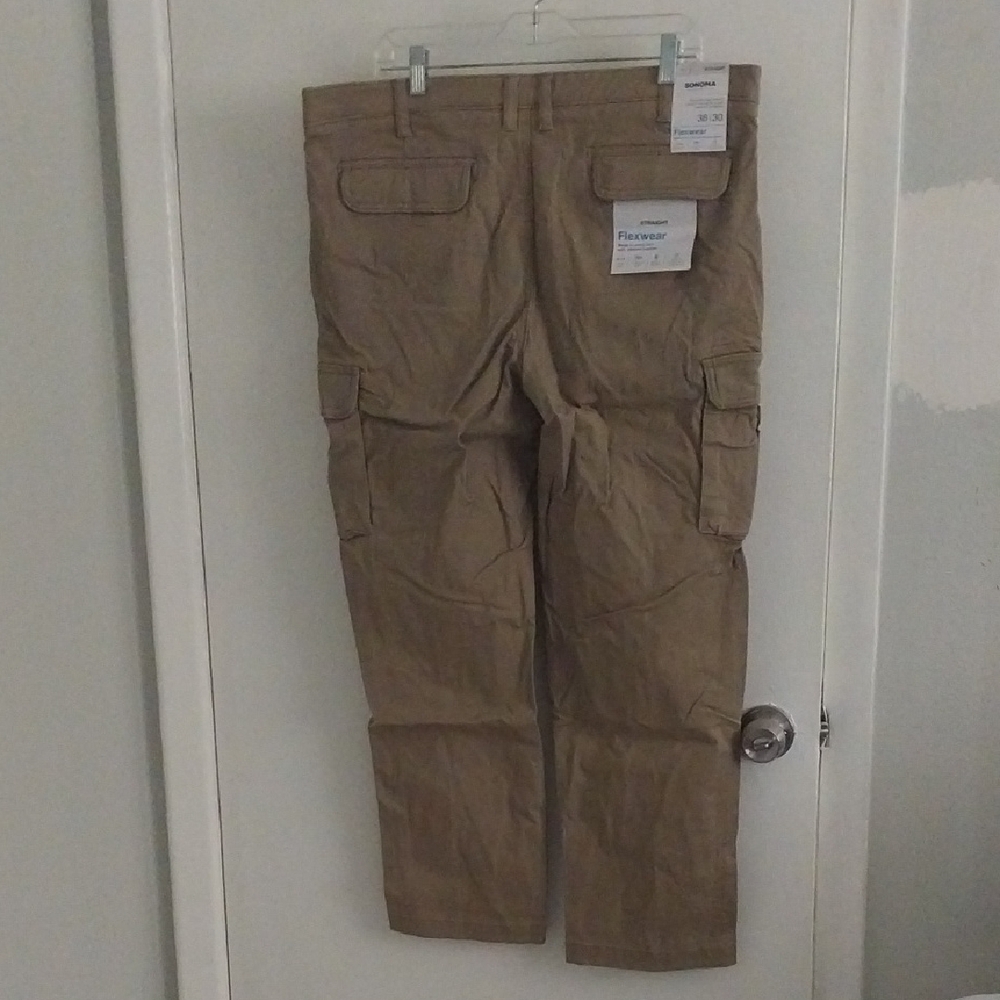 Sonoma Tan Cargo Pants Durable Cotton Blend - Picture 3 of 3